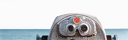 Tower viewer looking over the sea