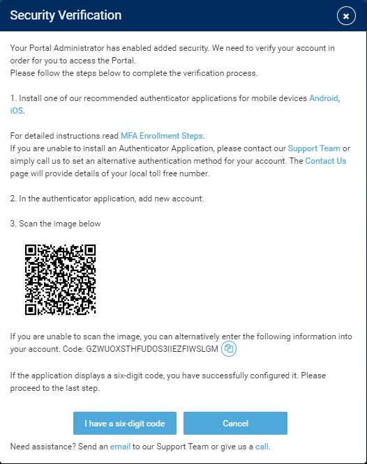 Security Verification code