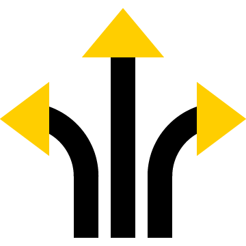 three way arrow icon